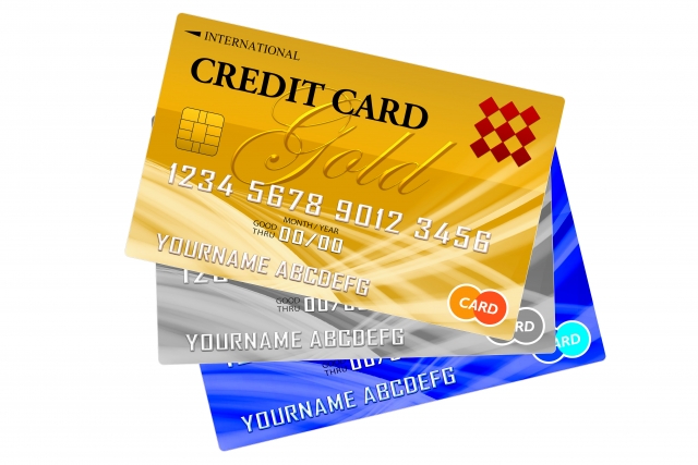 数種類のクレジットカード